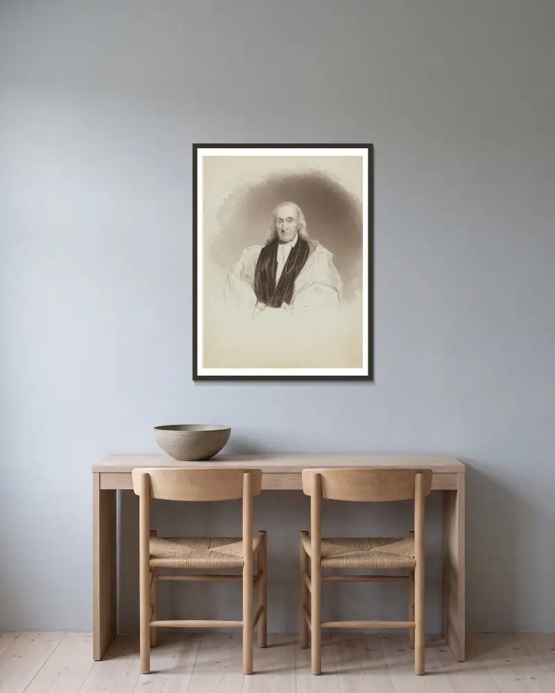 William White, James Barton Longacre v rámu na stěně