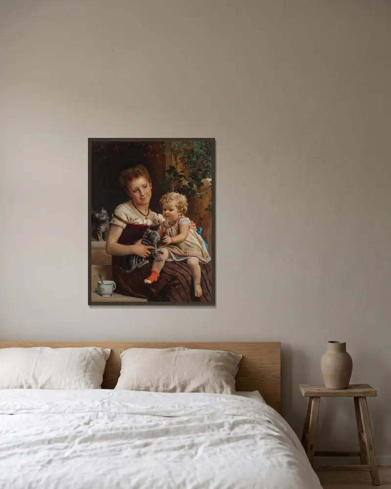 Nowy przyjaciel, Léon-Jean-Basile Perrault w ramie na ścianie