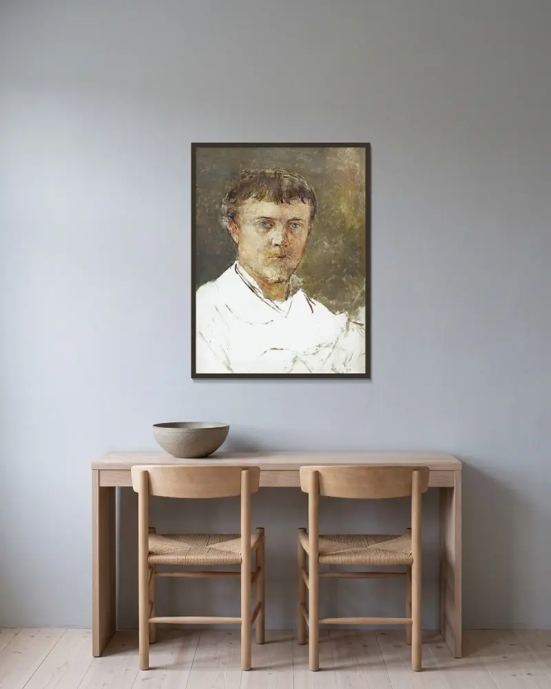 Autoportrét, Jules Bastien-Lepage v rámu na stěně