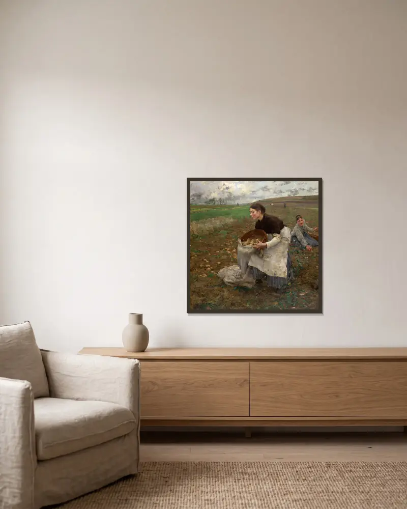 Říjen, Jules Bastien-Lepage v rámu na stěně