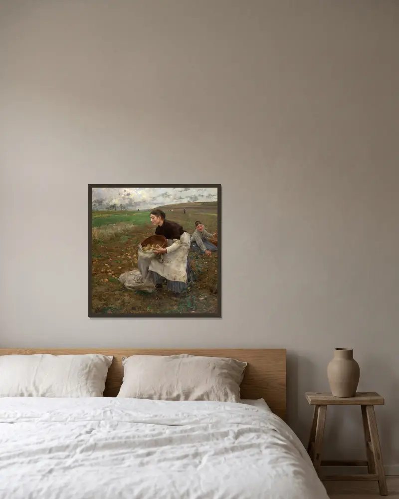 Říjen, Jules Bastien-Lepage v rámu na stěně