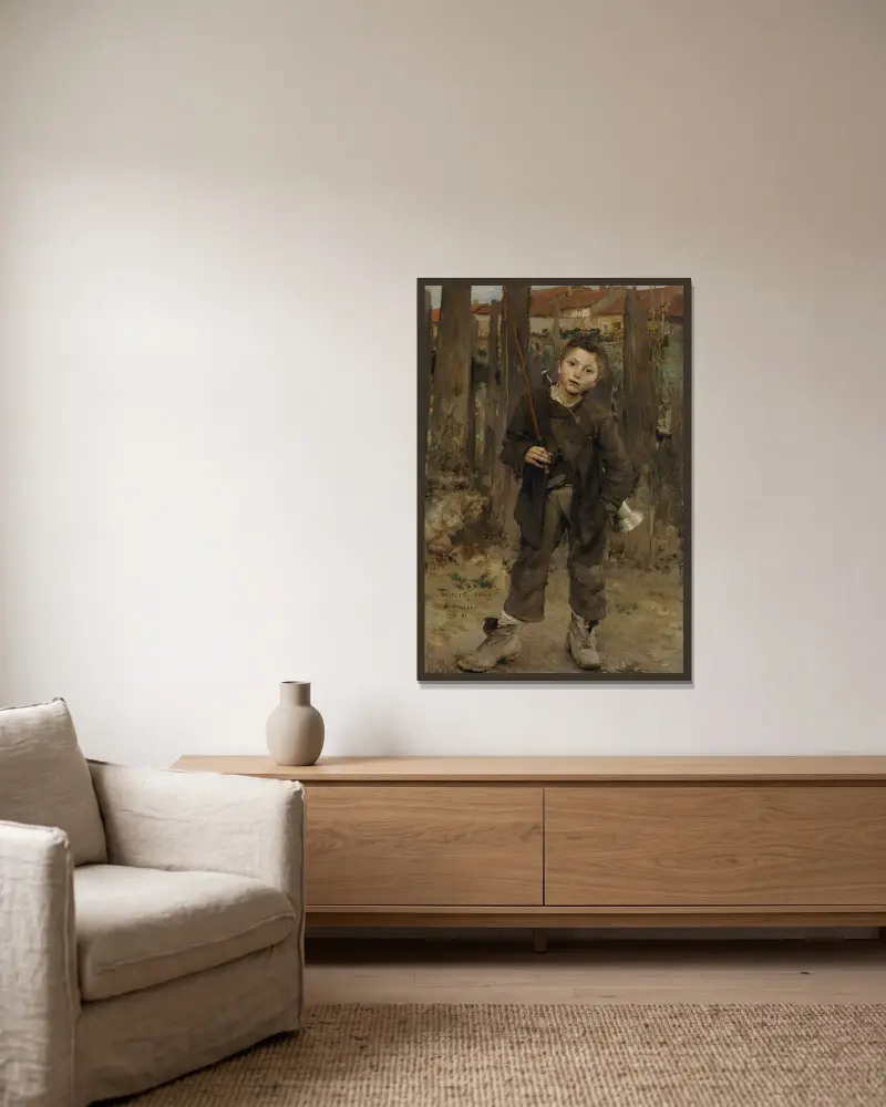 Pas Mèche (Nothing Doing), Jules Bastien-Lepage v rámu na stěně