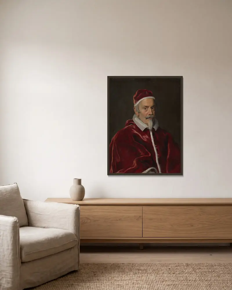 Papież Klemens X (1590–1676), Giovanni Battista Gaulli w ramie na ścianie