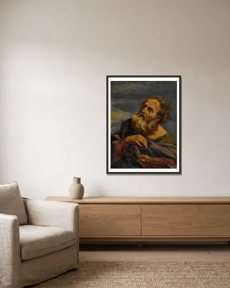 Svatý Lukáš, Giovanni Battista Gaulli v rámu na stěně