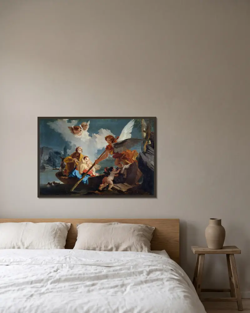 Ucieczka do Egiptu, Giovanni Battista Tiepolo w ramie na ścianie