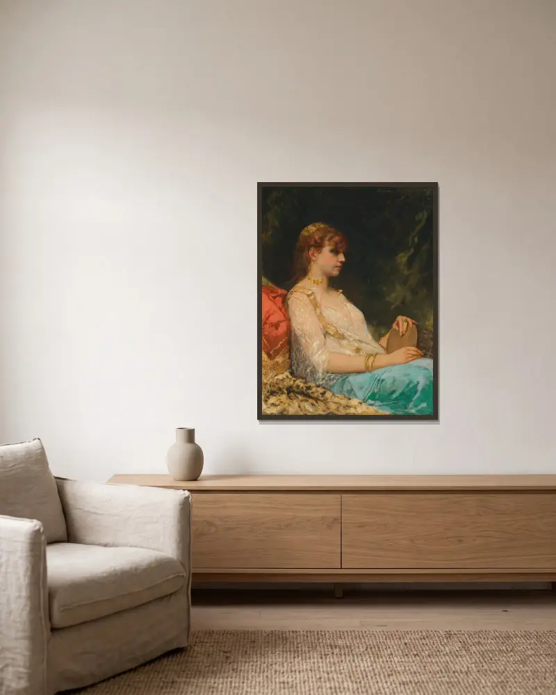 Orientální bubenice, Jean-Joseph-Benjamin Constant v rámu na stěně