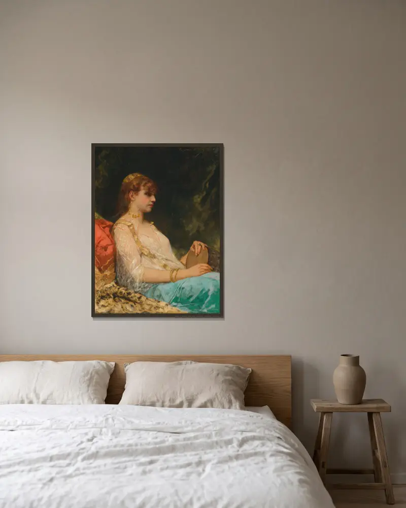 Orientální bubenice, Jean-Joseph-Benjamin Constant v rámu na stěně