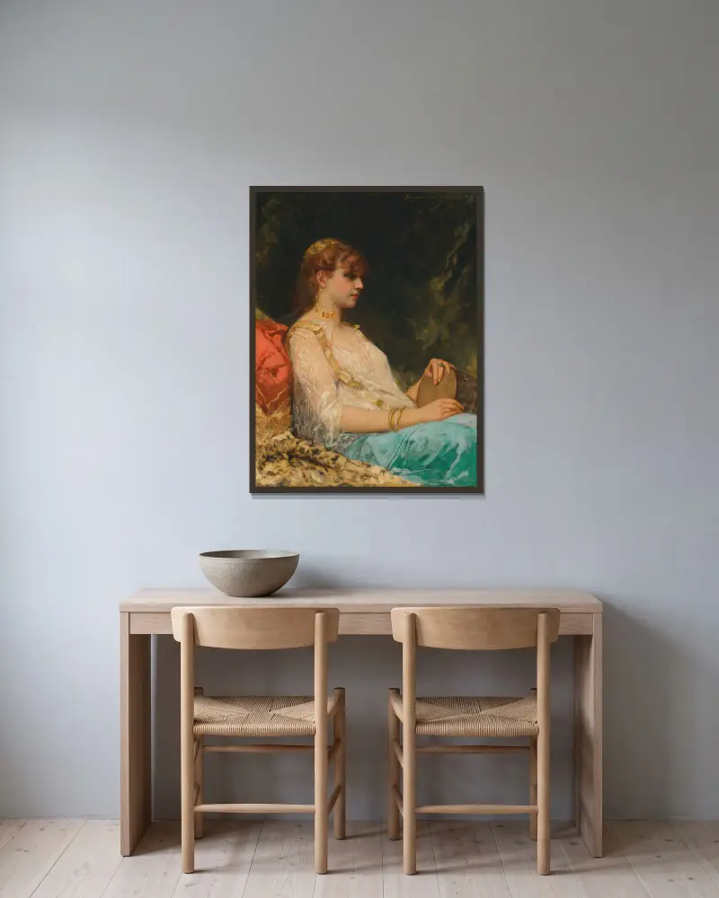 Orientální bubenice, Jean-Joseph-Benjamin Constant v rámu na stěně