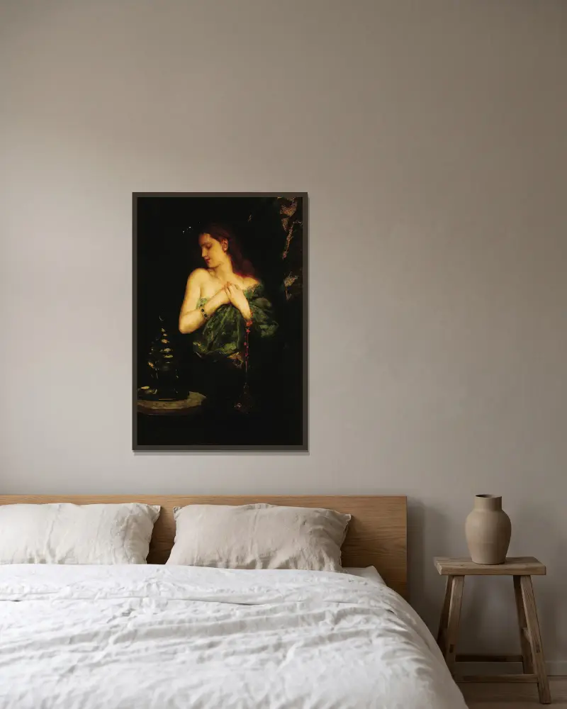 Odaliska, – Nr. 2, Jean-Joseph-Benjamin Constant v rámu na stěně