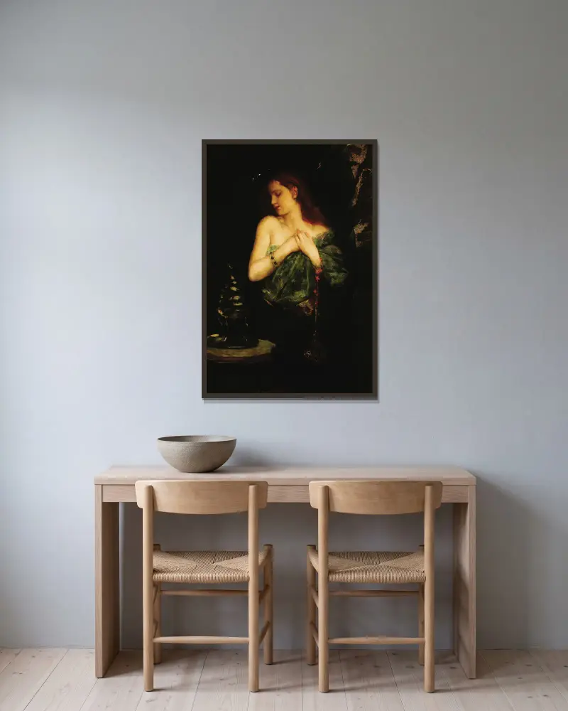 Odaliska, – Nr. 2, Jean-Joseph-Benjamin Constant v rámu na stěně