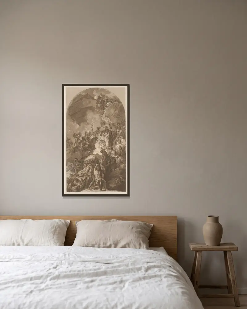 Heiliger Paulus von Benjamin West gerahmt an einer Wand