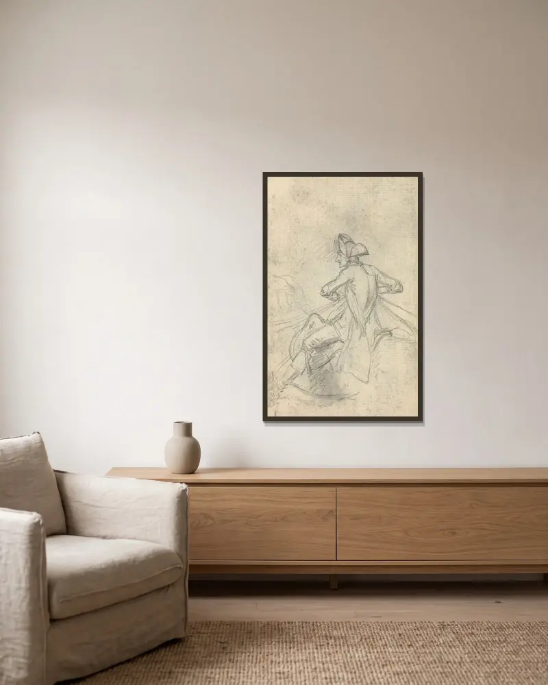 Studie – Nr. 2 von Benjamin West gerahmt an einer Wand