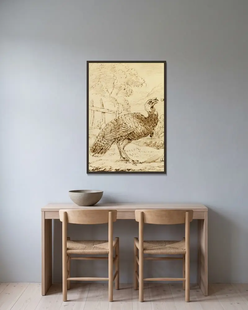 Truthahn – Nr. 2 von Benjamin West gerahmt an einer Wand