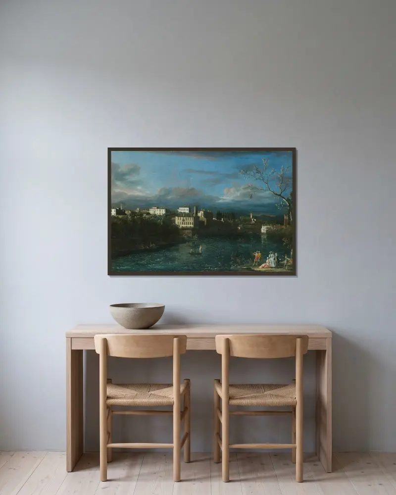 Vaprio d'Adda, Bernardo Bellotto v rámu na stěně