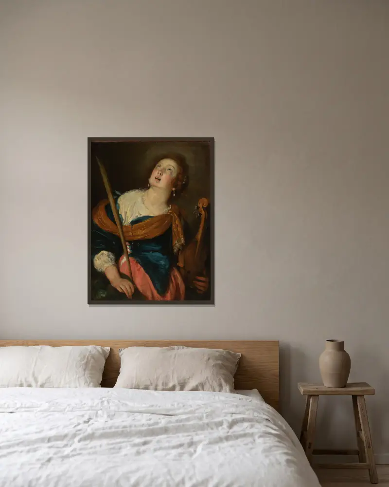 Svatá Cecilie, Bernardo Strozzi v rámu na stěně