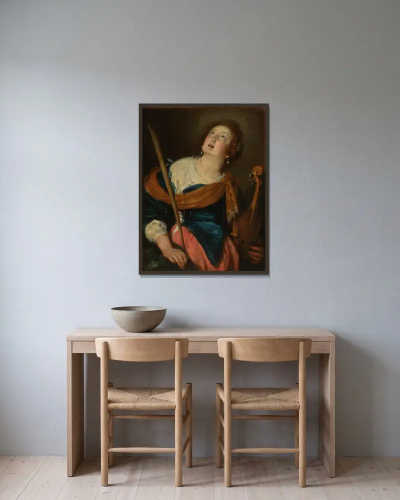 Svatá Cecilie, Bernardo Strozzi v rámu na stěně