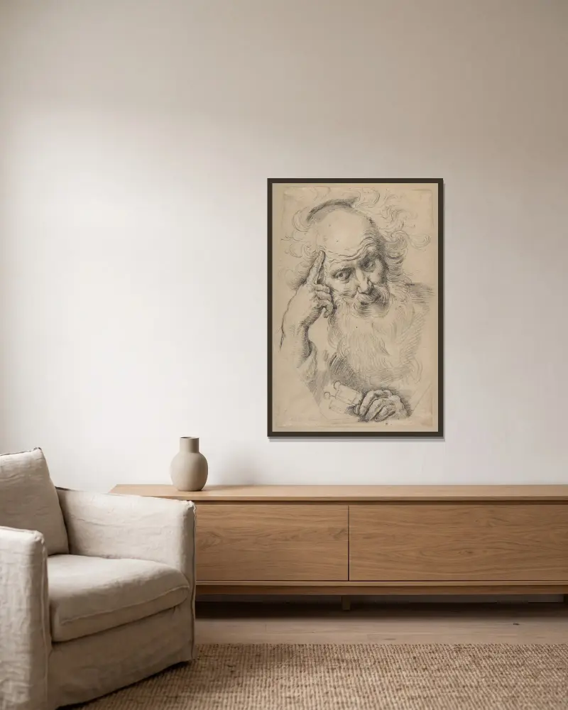 Svatý Petr, Bernardo Strozzi v rámu na stěně