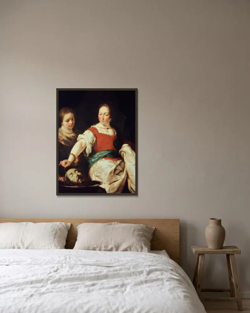 Salome von Bernardo Strozzi gerahmt an einer Wand
