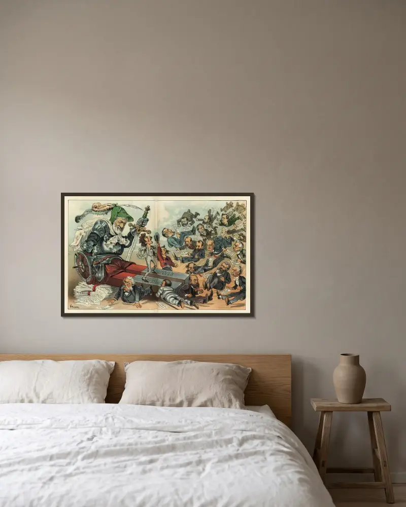 Seine gepriesene Anziehungskraft – und welche Art von Metall sie anzieht von Bernhard Gillam gerahmt an einer Wand