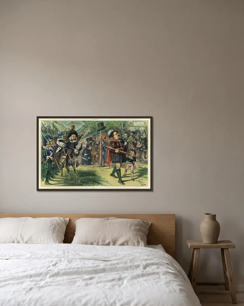 William Tell Cleveland will not bow to the hat av Bernhard Gillam inramad på en vägg