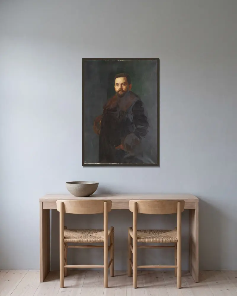 Axel Lindman, Bernhard Österman v rámu na stěně