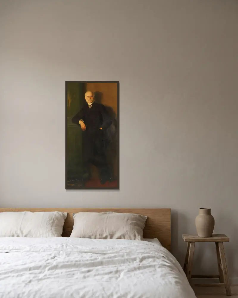 Baron Fredrik von Essen av Bernhard Österman inramad på en vägg