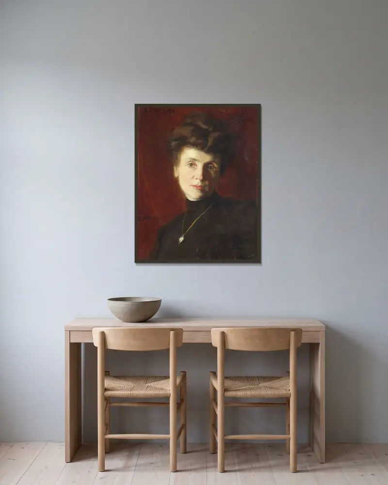 Baroness Sophie von Eberstein av Bernhard Österman inramad på en vägg