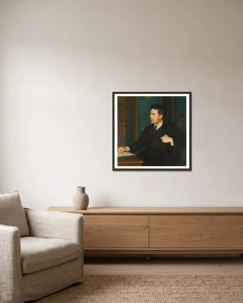 Książę koronny Gustaw Adolf, Bernhard Österman w ramie na ścianie
