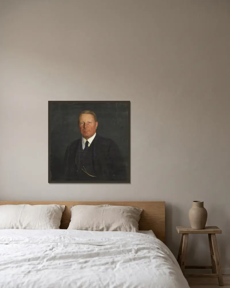 Direktor Duncker, Malmö von Bernhard Österman gerahmt an einer Wand