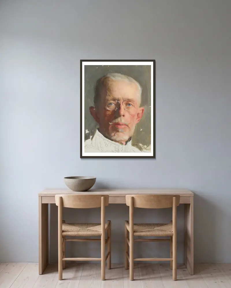 Gustav V von Bernhard Österman gerahmt an einer Wand