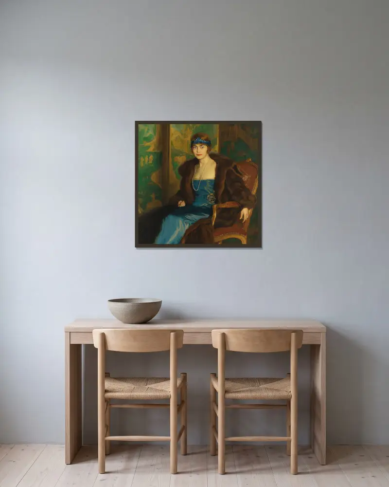 Hilda Österman, Bernhard Österman v rámu na stěně