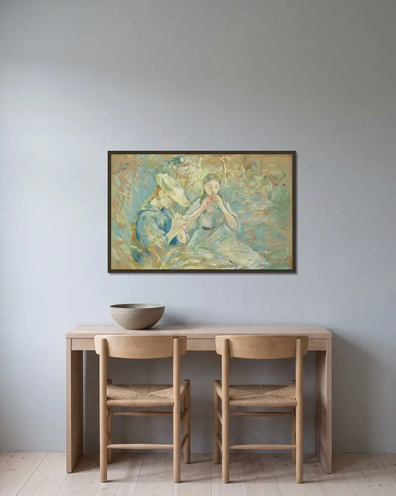 Flageoletten, 1890 – Nr. 2, Berthe Morisot v rámu na stěně