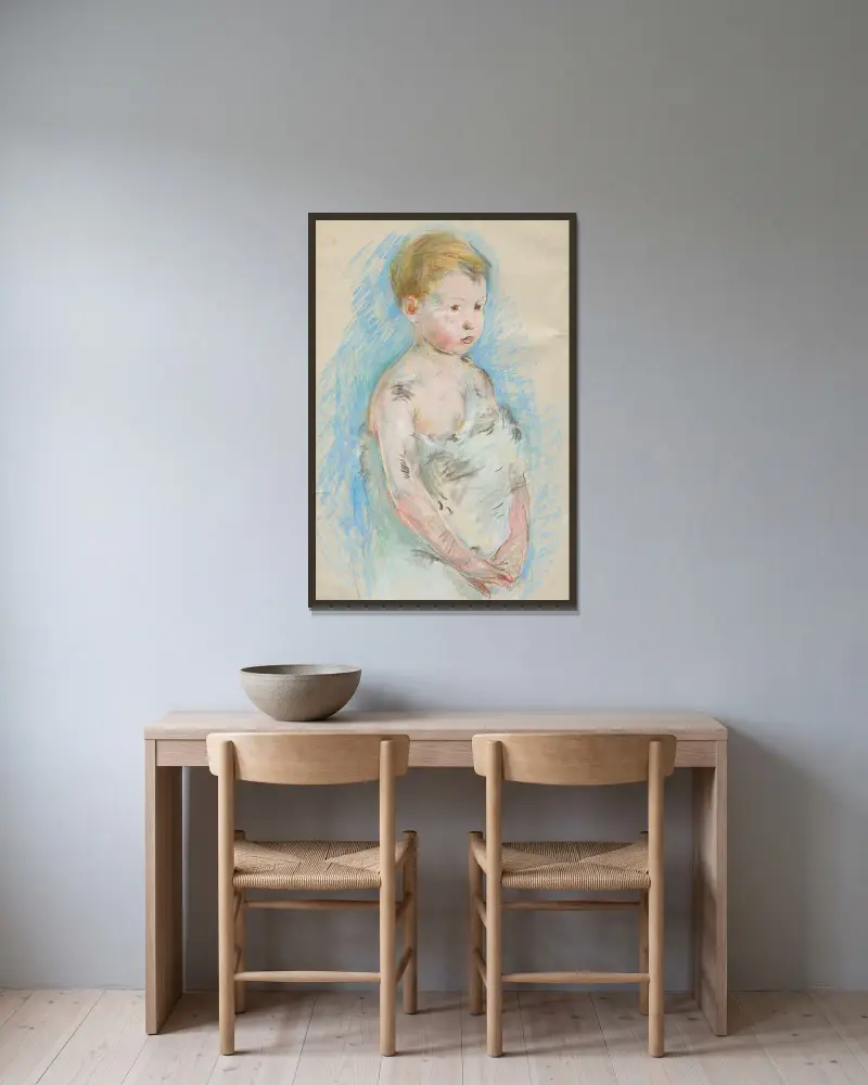 Der kleine Saint-Jean von Berthe Morisot gerahmt an einer Wand