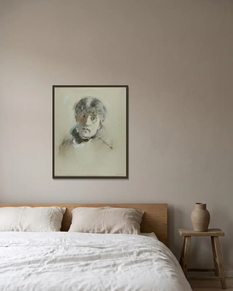 Autoportrét, Berthe Morisot v rámu na stěně