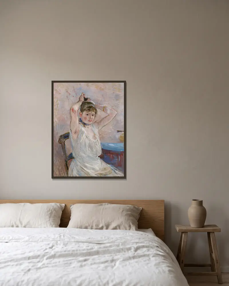 Koupel, Berthe Morisot v rámu na stěně