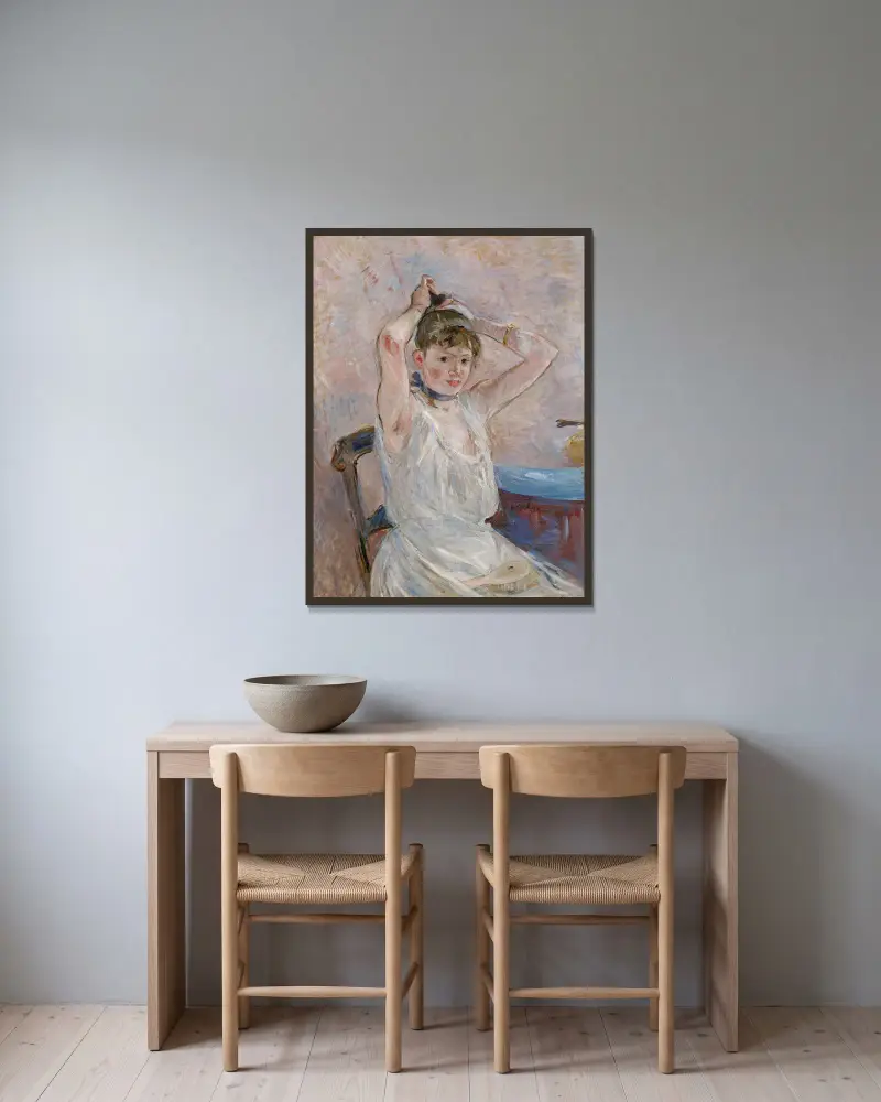 Koupel, Berthe Morisot v rámu na stěně