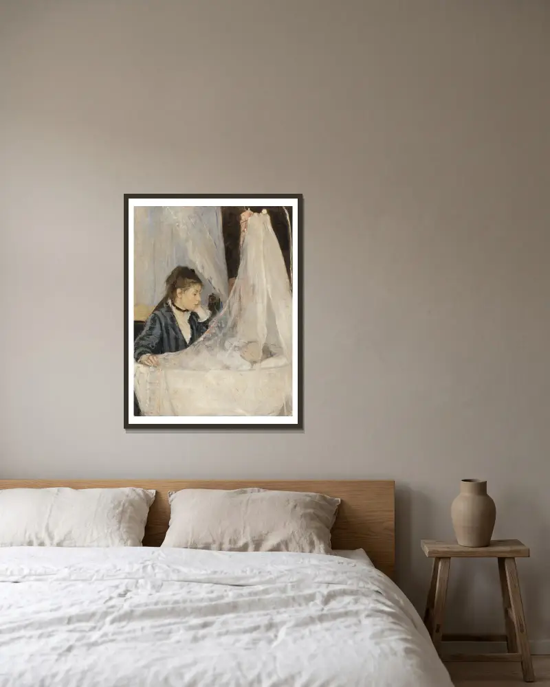 Kolébka, Berthe Morisot v rámu na stěně