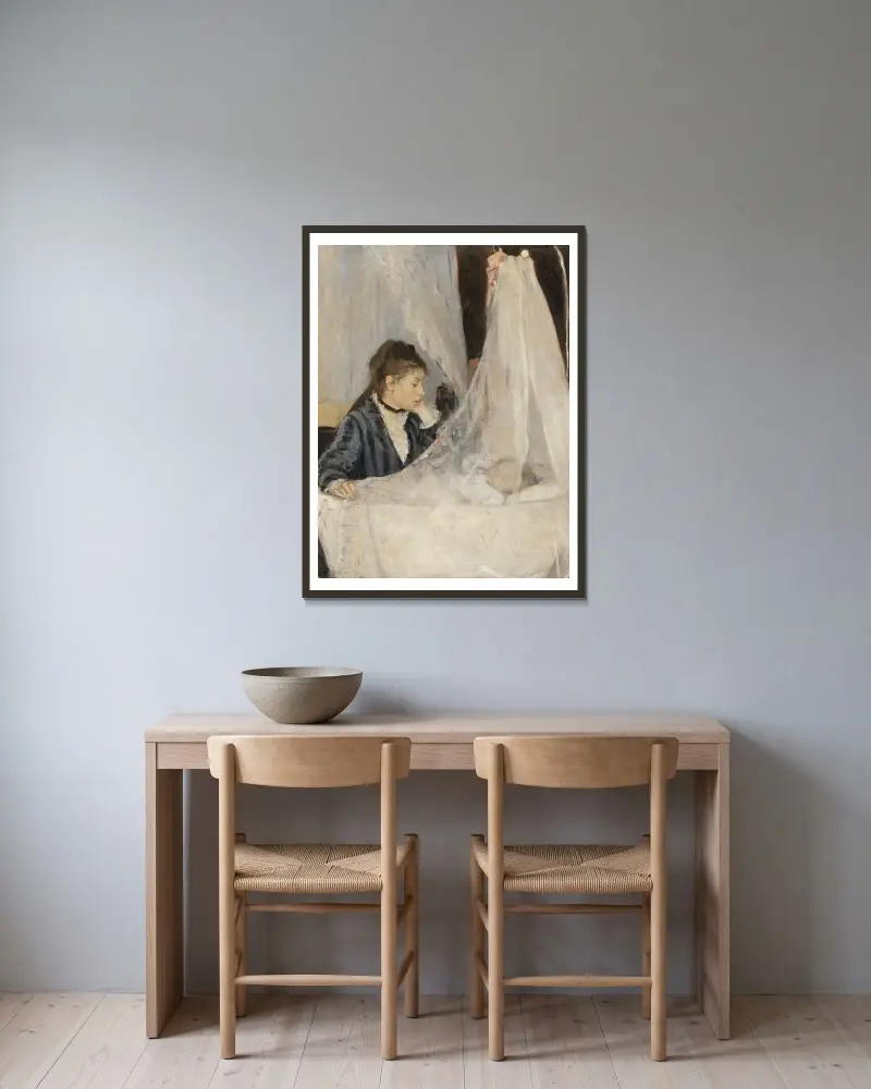 Kolébka, Berthe Morisot v rámu na stěně