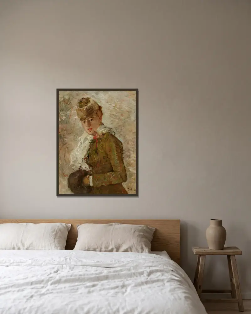 Zima, Berthe Morisot v rámu na stěně