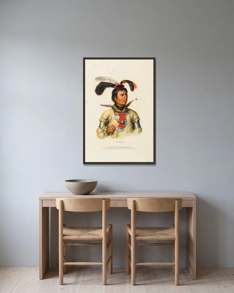 Winnebago, Charles Bird King v rámu na stěně