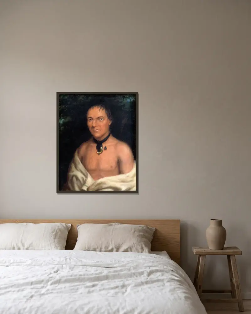 Co-sne-boin von Charles Bird King gerahmt an einer Wand