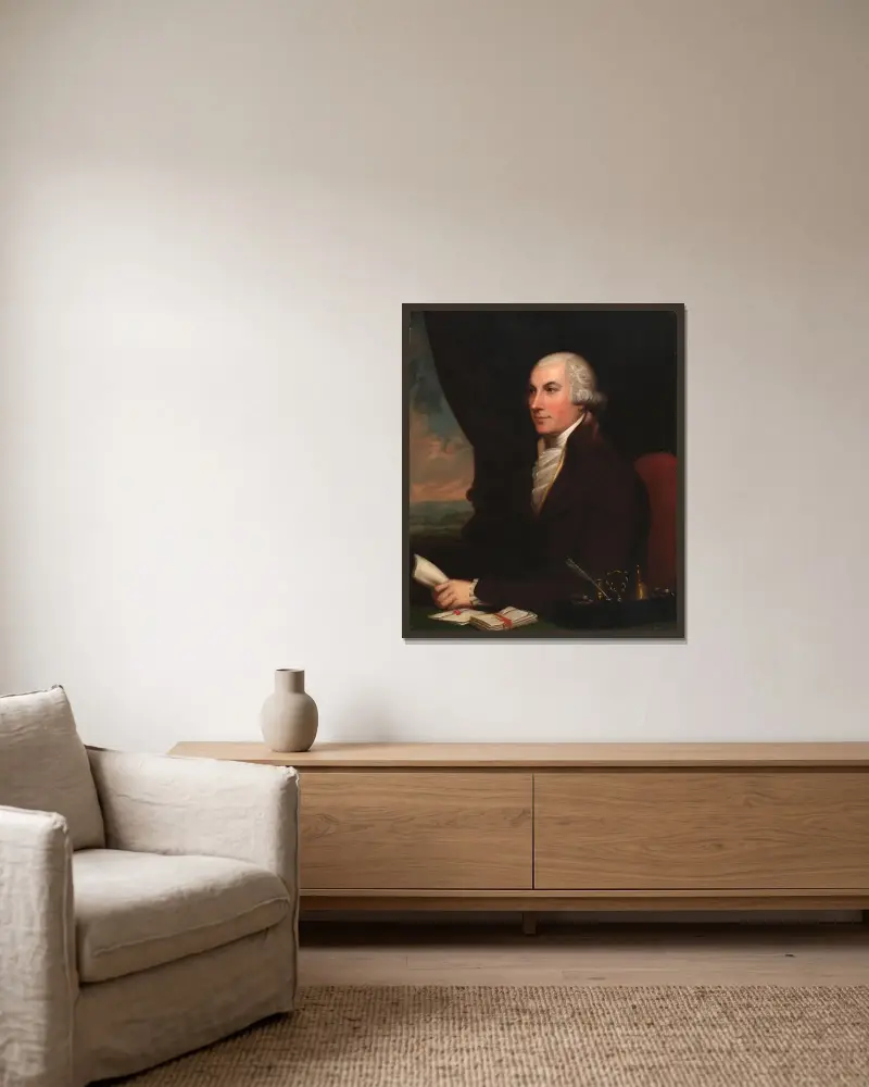 Joshua Johnson von Charles Bird King gerahmt an einer Wand