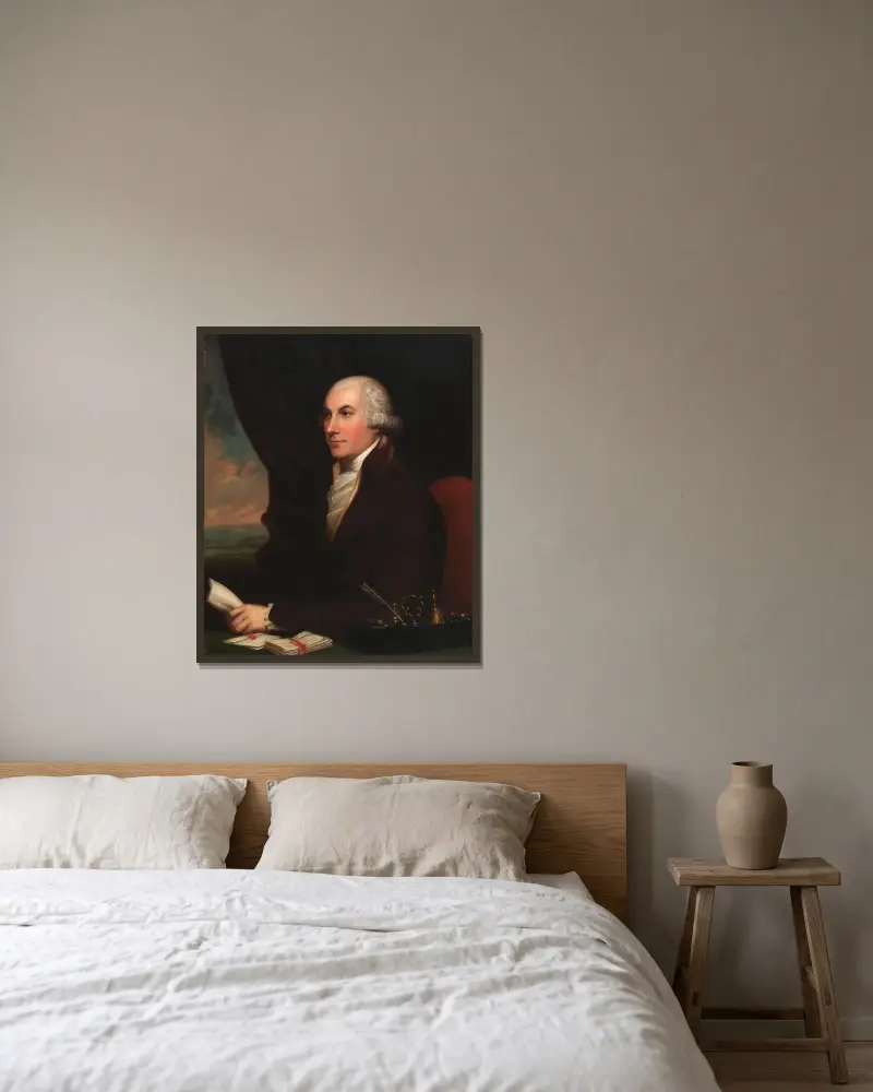 Joshua Johnson von Charles Bird King gerahmt an einer Wand