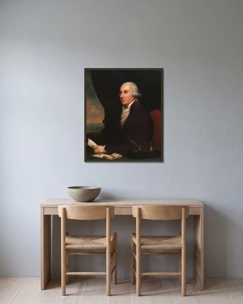 Joshua Johnson von Charles Bird King gerahmt an einer Wand