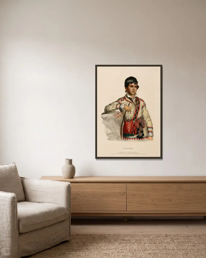 Mistippee von Charles Bird King gerahmt an einer Wand