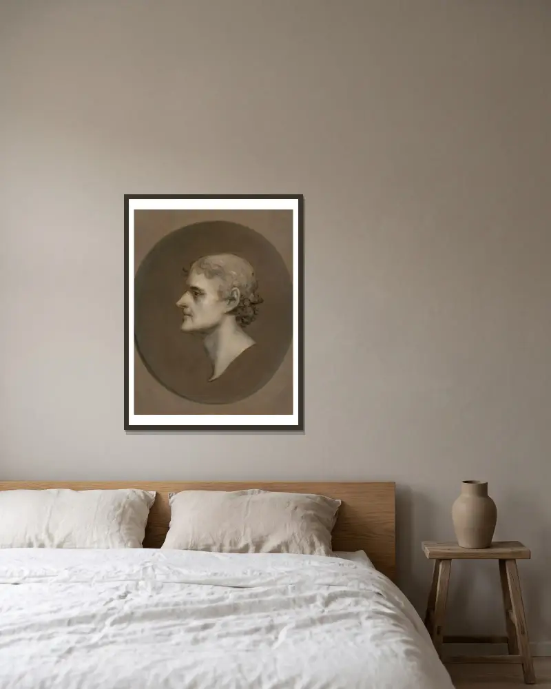 Thomas Jefferson, Charles Bird King v rámu na stěně