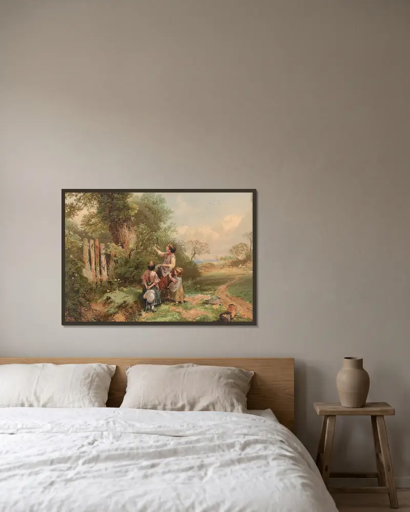 Léto, Myles Birket Foster v rámu na stěně