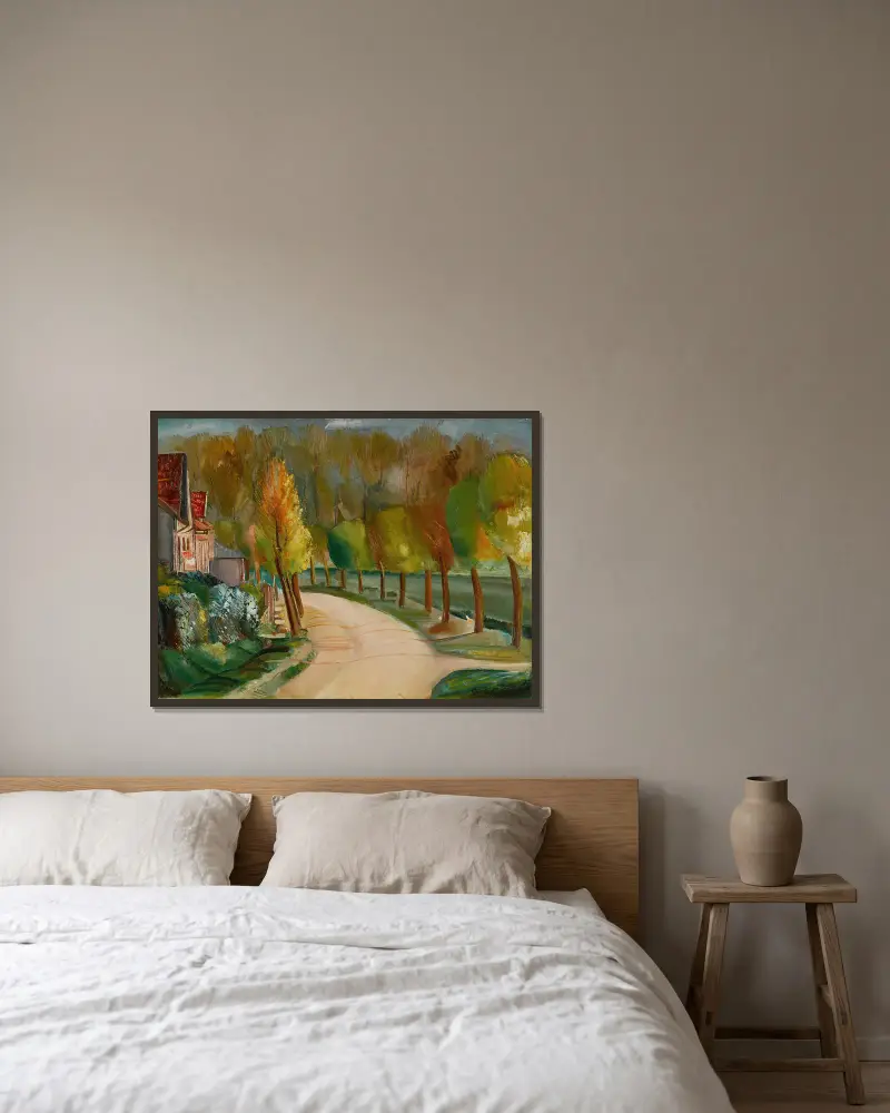 Řeka, Boris Grigoriev v rámu na stěně