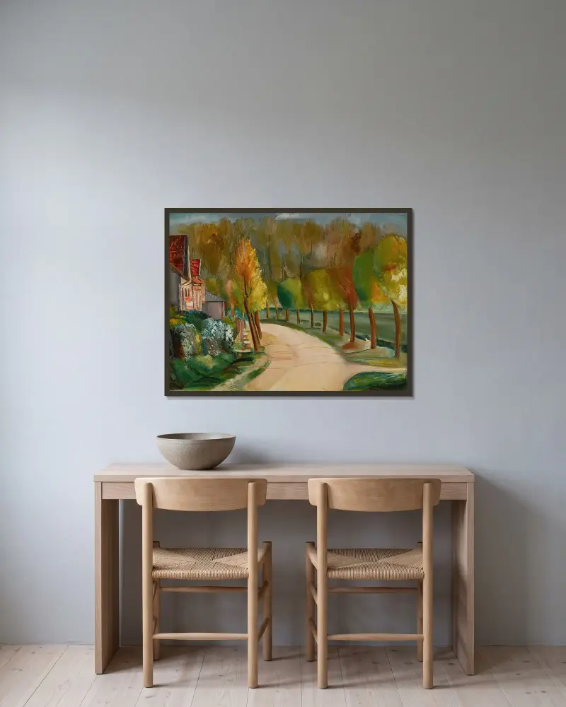 Řeka, Boris Grigoriev v rámu na stěně