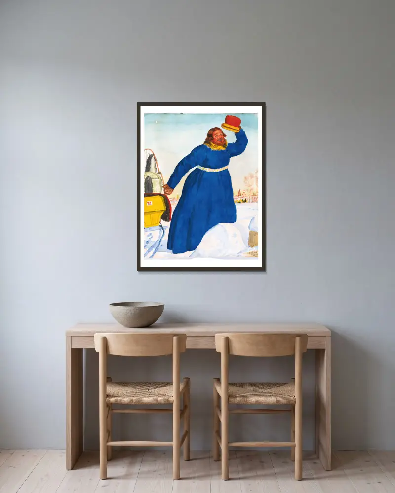 Kočí, Boris Kustodiev v rámu na stěně